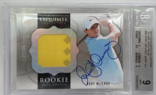 2014 Exquisite Collection - Rory Mcilroy - Rookie Patch Auto - AUTO PRISTINE!