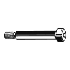 Shoulder Screw, 5/8"-11 Thr Sz, 7/8 In Thr Lg, 6 In Shoulder Lg, Alloy Steel,