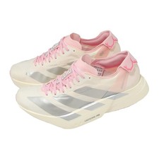 adidas Adizero Adios Pro 4 W White Silver Metallic Pink Women Racing JQ4446
