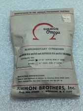SIMMON OMEGA SUPPLEMENTARY CONDENSER 472-012 THICK 13/16" for B-5 B-6 B-7 B-8