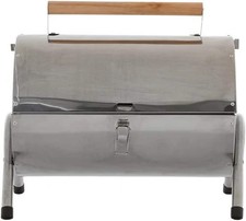 Portable Stainless Steel Barrel BBQ Grill Folding Camping Picnic Charcoal BBQ UK