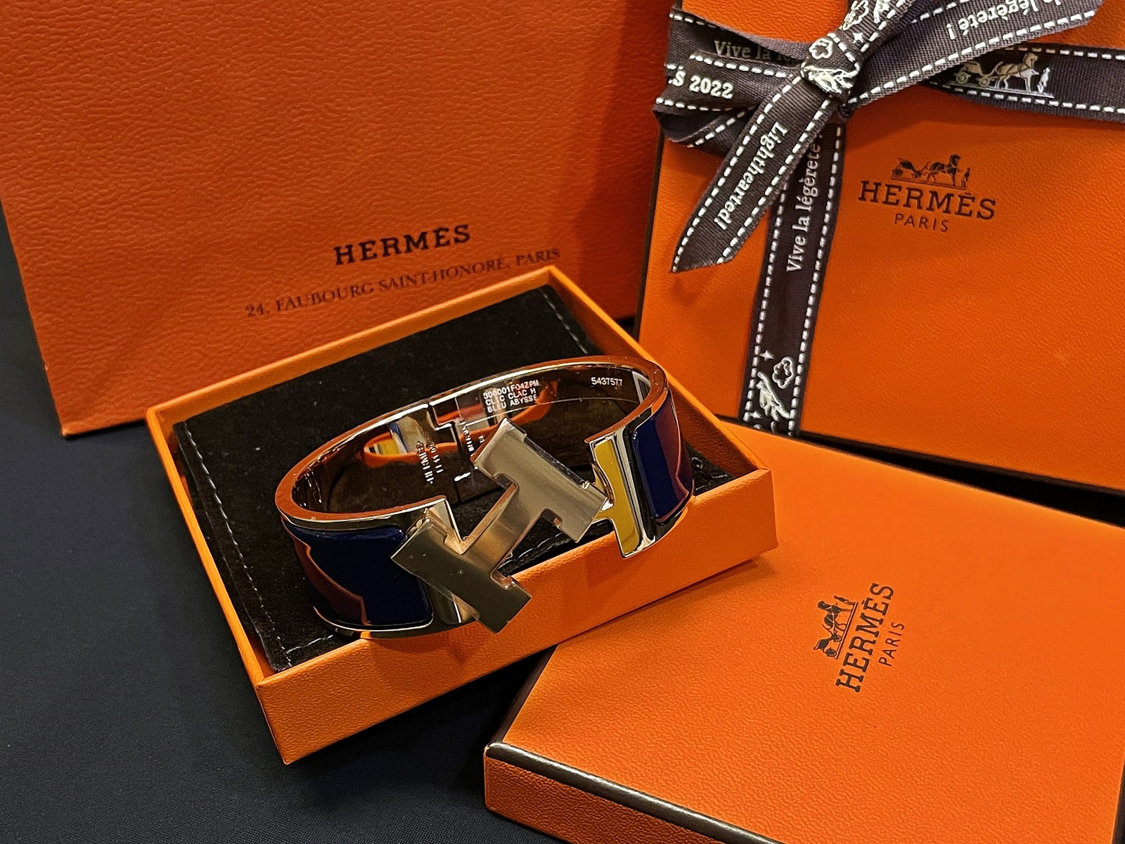 Hermes Navy Rose Gold Clic Clac PM 6907433501 33158236 thumbnail 5