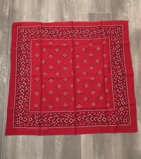 Vintage Fast Color Bandana  Tuside  Geometric Pattern