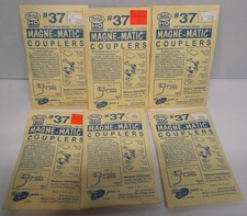 HO Scale 6-2 Pair Packs of Kadee 37 w/ Draft Gear Boxes Couplers