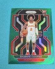2021-22 Panini Prizm Green RC #280 Sharife Cooper Hawks BASKETBALL Card 4D