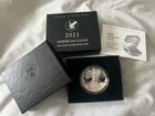 2021-W American Silver Eagle Proof Type 2 Dollar $1 Box COA US Mint 21EAN