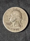 1936-D  25c silver washington quarter