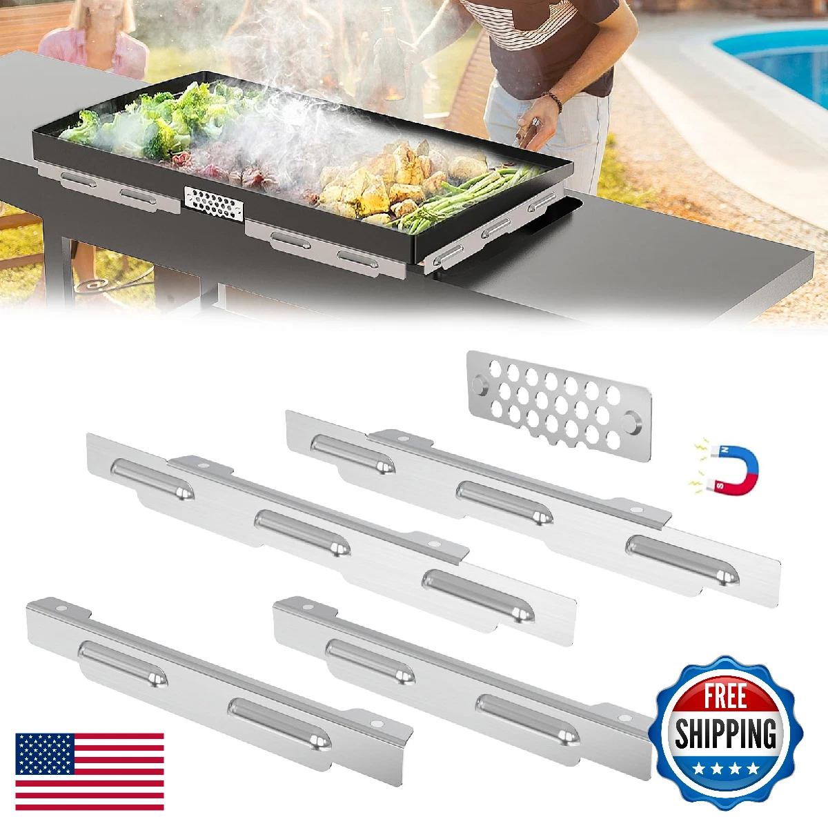 Blackstone Wind Guard 28 Inch Wind Screens for Griddle Protect Flame Hold Heat S
Opens in a new wind