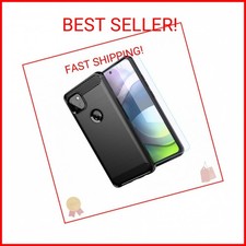 M MAIKEZI for Moto One 5G Ace Case with HD Screen Protector, Slim Non-Slip Prote