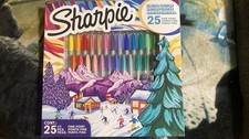 Sharpie Permanent Markers, Fine Point Markers Variety Pack, Assorted Colors, 25