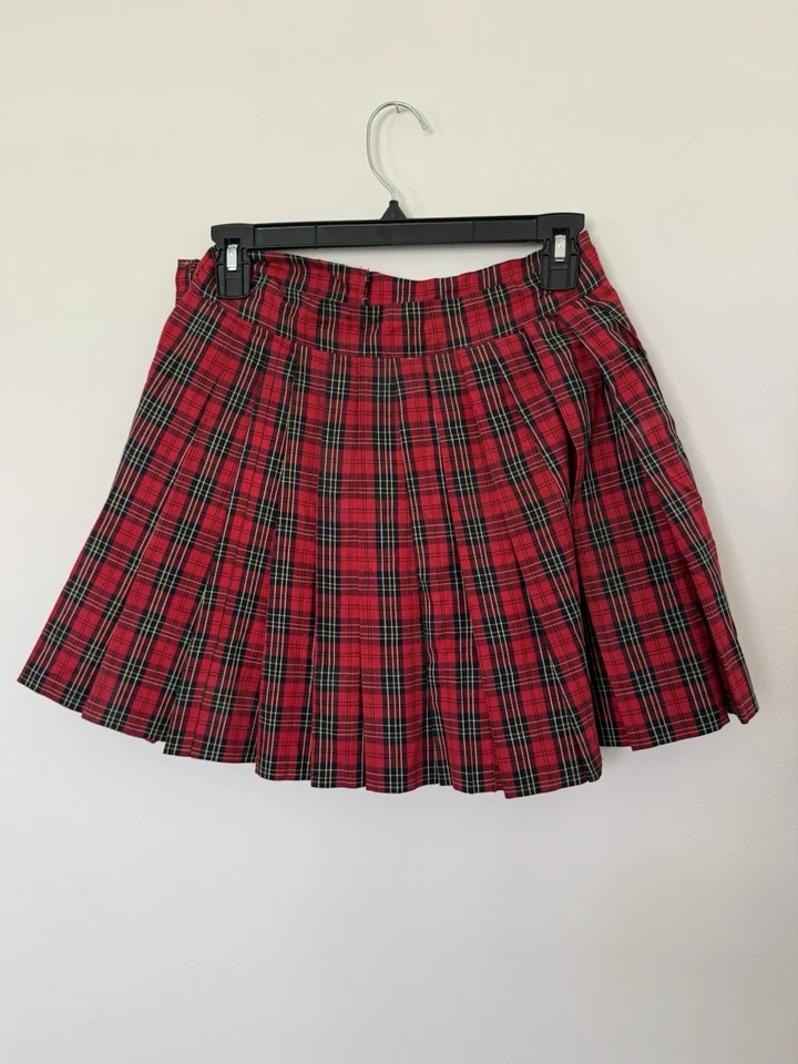 Sassie Scottish Kilt School Girl Plaid Dress Up Halloween Adult Costume - Image 2 of 4