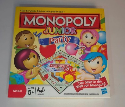 Monopoly Junior Party Parker Hasbro Kinderspiel Brettspiel vollst.