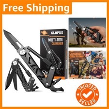 Compact Stainless Steel Carabiner Multitool - Essential for Hikers & Campers