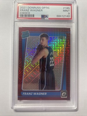 Franz Wagner 2021-22 Panini Donruss Optic Rated Rookie Red Choice Mojo PSA9