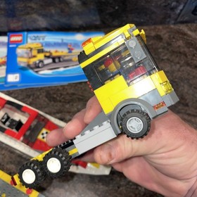 LEGO City Truck Trailer Boat 4643 Clean Condition and Instructions
