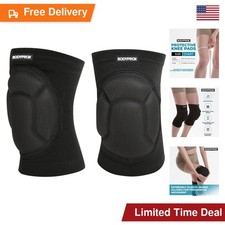 Bodyprox Protective Knee Pads Black Unisex Lightweight Anti-slip Exercise Sports