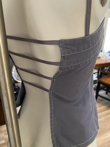 Tothemax Vintage Square Neck Camisole  Top XS Blue Y2K  Trendy Strappy Back