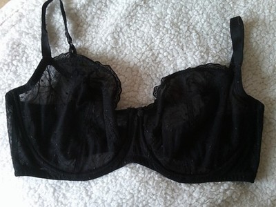 F&F pretty underwired bra uk 38F  euro 85F  usa 100F  black