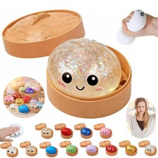 Dumpling Squishies with Box Soft Sensory Squeeze Fidget Toys for Stress Relief