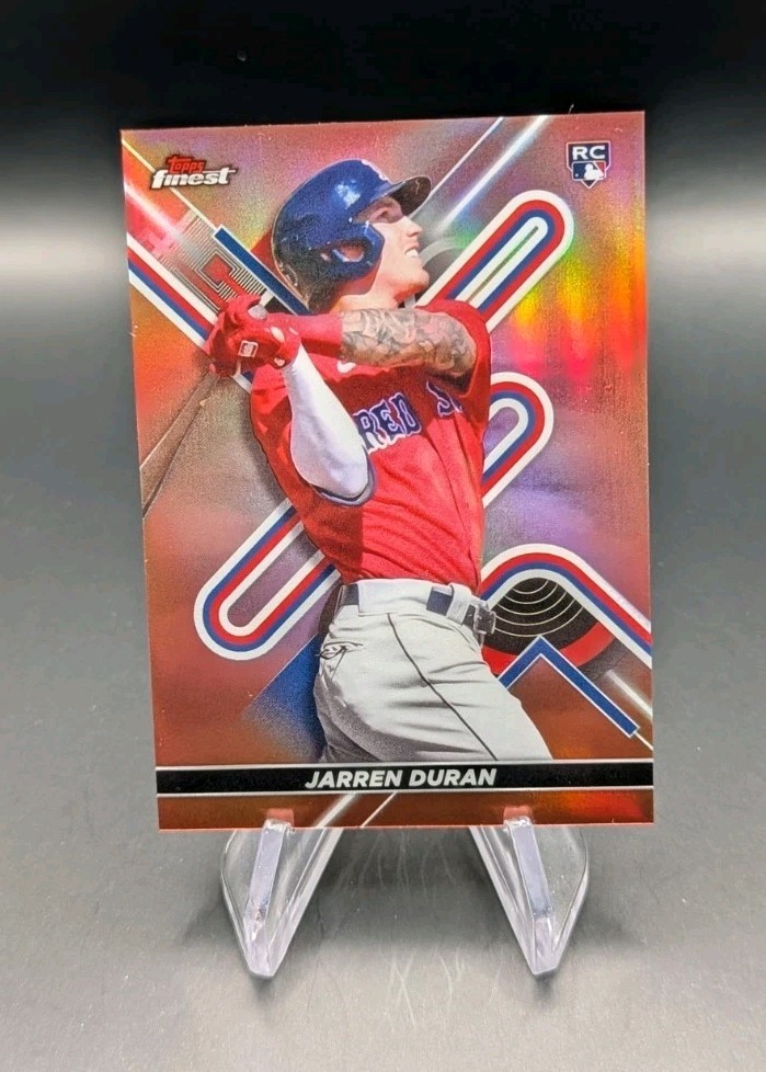 2022 Topps Finest Rose Gold Refractor #'d /75 Jarren Duran Rookie RC #10
