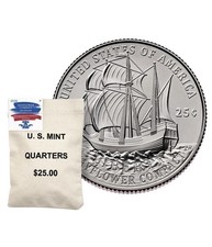 2026 D and 2026 P Semi-Q Mayflower Compact 100 Coin Bags Sealed