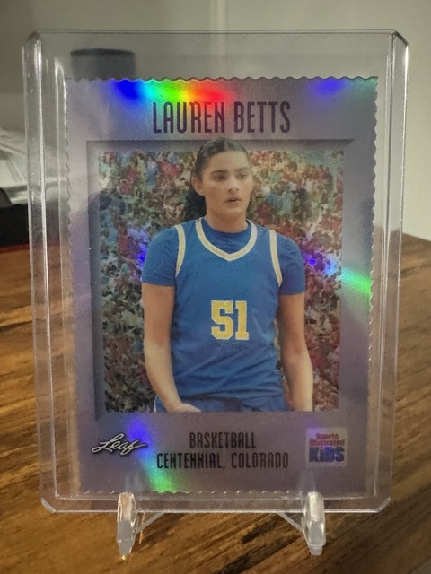 2026 Leaf Sports Illustrated SI for Kids Lauren Betts #/100 Prospect RC