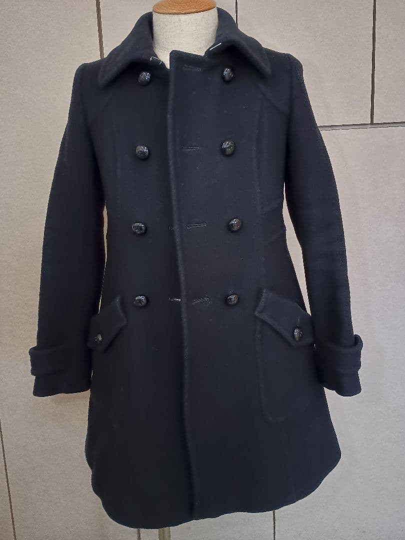 BURBERRY BLUE LABEL Nova Check Trench Coat Women Size 40 S Black From Japan thumbnail 13