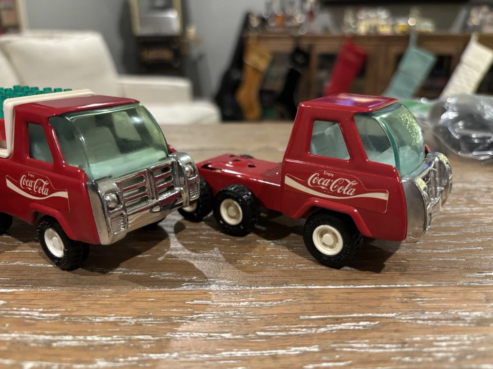Винтажные игрушки Buddy L Coca-Cola | два грузовика и вилочный погрузчик - Изображение 4 из 4