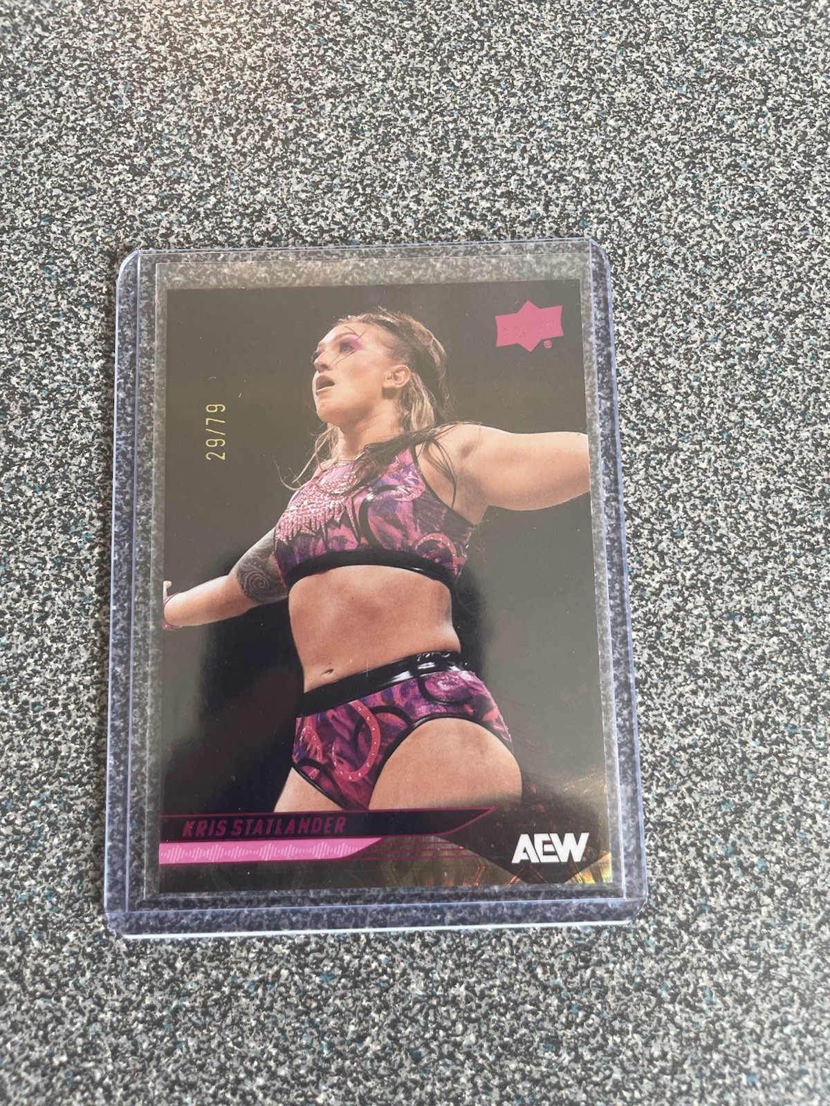 Upper Deck 2025 AEW All Elite Wrestling Kris Statlander Pink Pyro /79