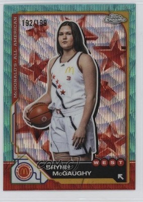 2025 Chrome McDonald's All American Aqua Wave Refractor /199 Brynn McGaughy sc8