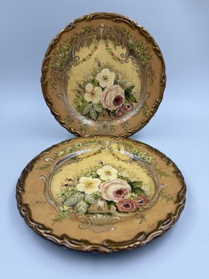 Plate Toyo Designed by Lillian August 10'' Dish Decorative Only Flower Motif