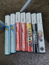 Nintendo DS Cases Lot of 7, Cases ONLY, Mario Bakugan manuals, NO GAMES