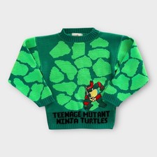 Vintage Teenage Mutant Ninja Turtles Sweater 90s Raphael J.J. Poole Youth size 6