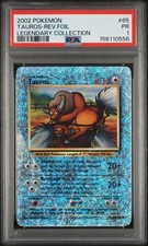 PSA 1 2002 Pokemon Legendary Collection Tauros 65/110 Reverse Holo Foil on eBay
