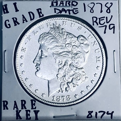 1878 REV 79 MORGAN SILVER DOLLAR HI GRADE U.S. MINT RARE KEY DATE COIN 8174