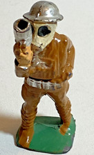 Manoil toy soldier GAS MASK and FLARE GUN