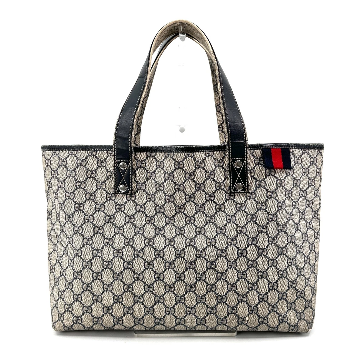 Gucci GG Supreme Tote PVC Exterior Bags & Handbags for Women for