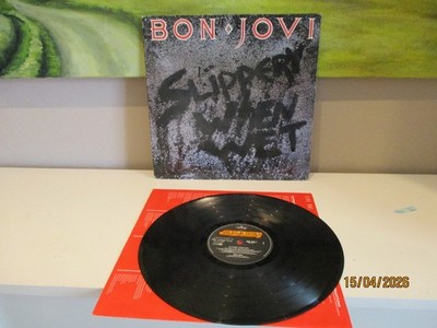 Bon Jovi Slippery when wet  LP Vinyl Schallplatte Rock VG bis VG+ BonJovi1