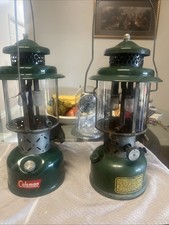 Vintage Coleman Lanterns 220c 5/45 & 220e 11/55 Lot of 2