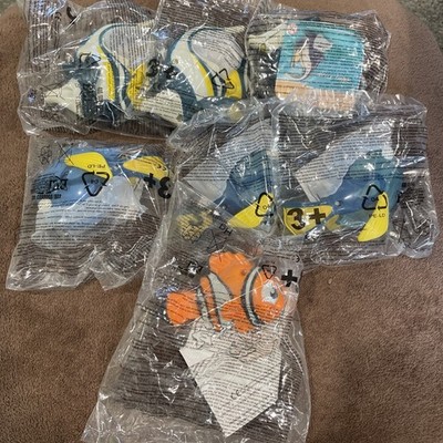 DISNEY FINDING NEMO MCDONALD'S 2003  Most SEALED HAPPY MEAL TOY SET OF 7