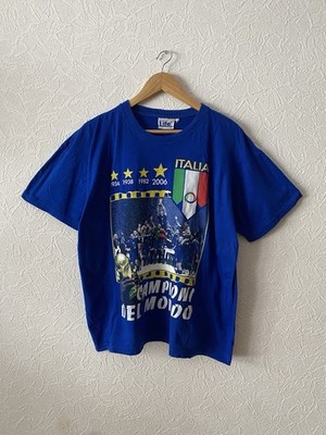 Vintage 00s Italia Campioni Del Mondo Italy Champion 2006 Fan T Shirt Sz M