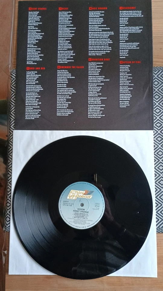 LP Vinyl Sodom "Agent Orange" - Bild 3 von 4