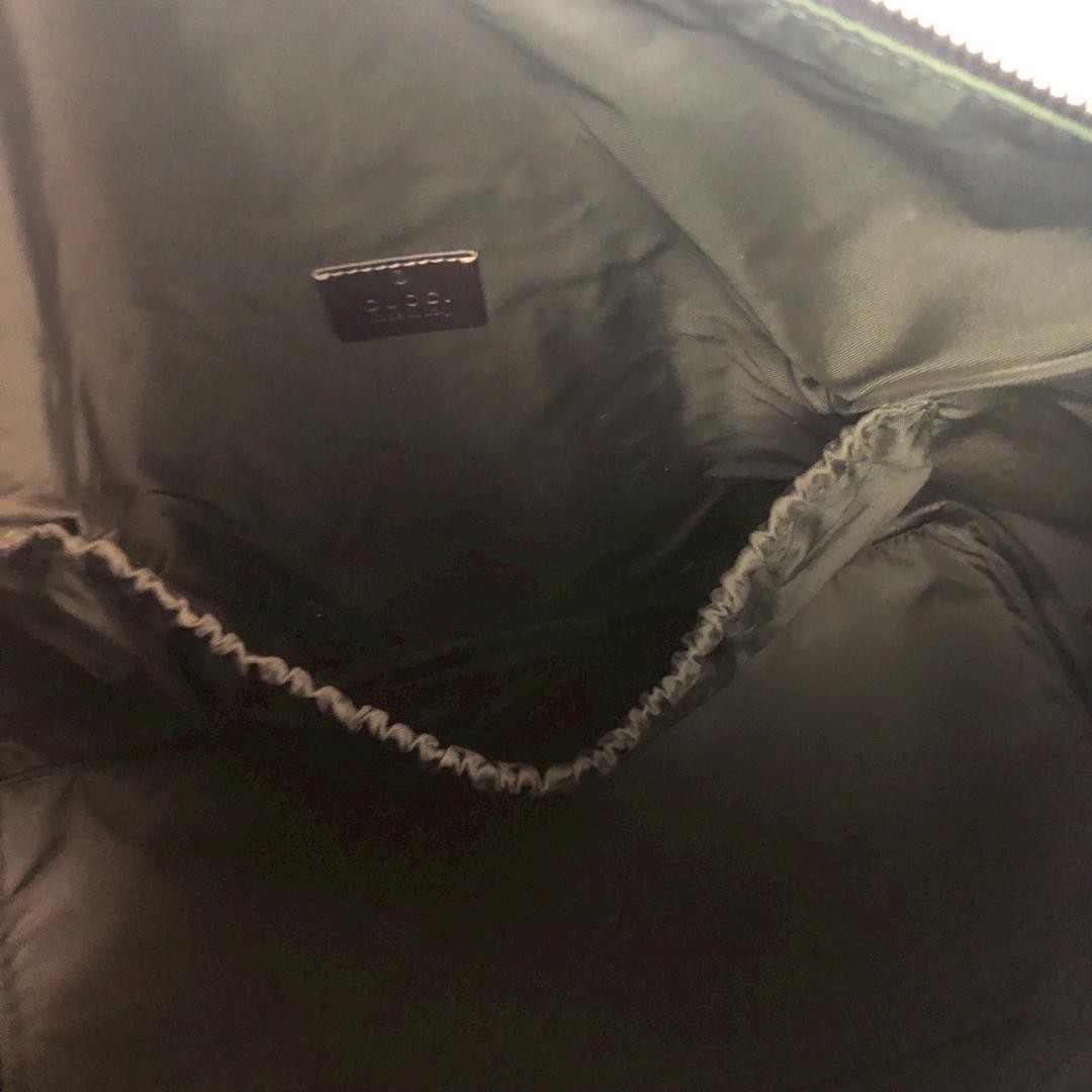 GUCCI GG Shoulder Bag Ziplock Leather PVC Brown Beige Gold Hardware From Japan thumbnail 11