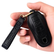 for Porsche Leather Key Fob Cover with Keychain Key Shell with Panamera, Maca...