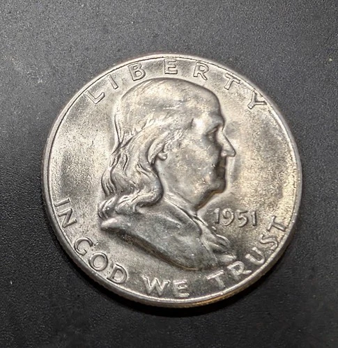 1951-S Franklin Half Dollar CH-Gem/BU Nice White Coin