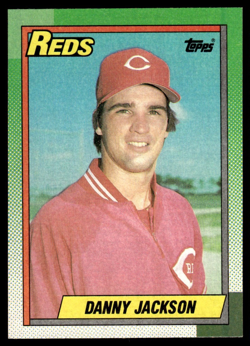 Danny Jackson 1990 Topps #445 Cincinnati Reds 32037 Baseball Card