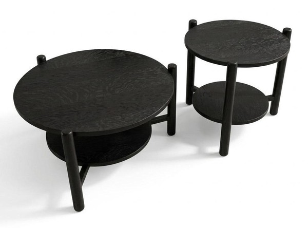 Wohnzimmer-Set Im Modernen Stil Mit Couchtisch Und Beistelltisch-image