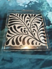 Inkadinkado 9272 Clear Acrylic 3.5" Square Leaf Rubber Stamp