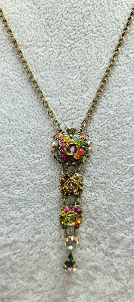 Hermoso collar de cristales de colores Michal Negrin. Foto 2 de 4