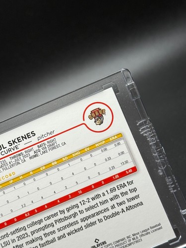 Paul Skenes 2024 Topps Pro Debut #PD-140 Altoona Curve - Pittsburgh Pirates - Picture 8 of 10